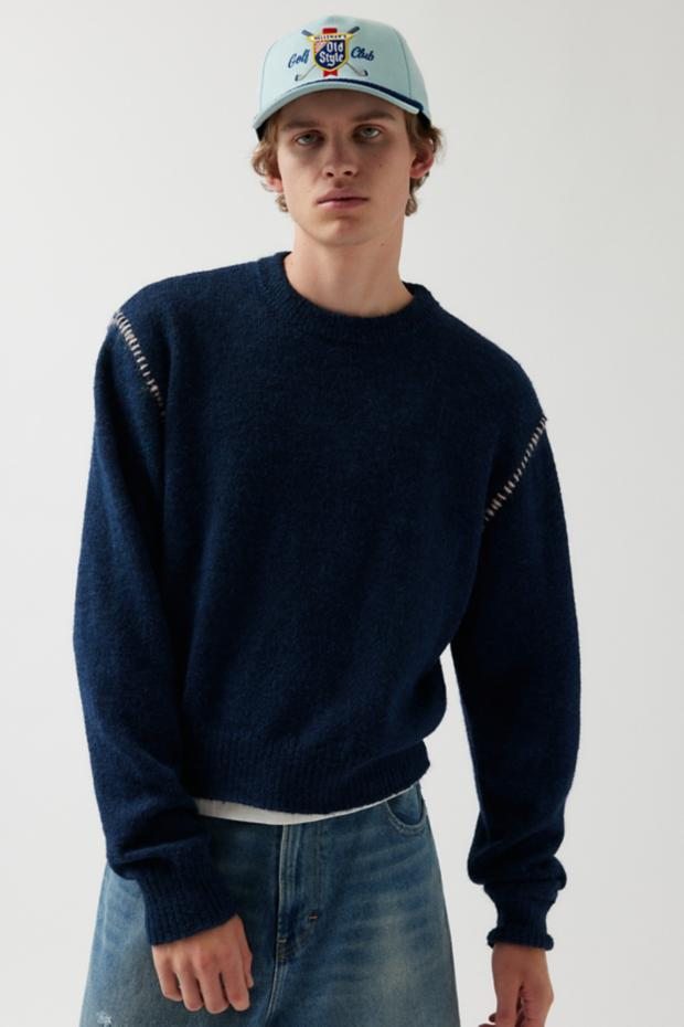 UO Hudson Shrunken Crew Neck Sweater