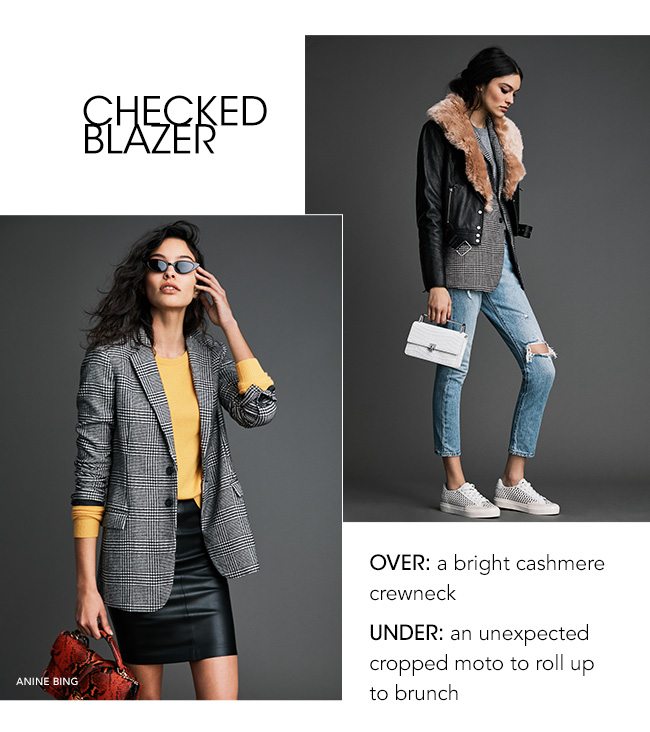 Checked Blazer