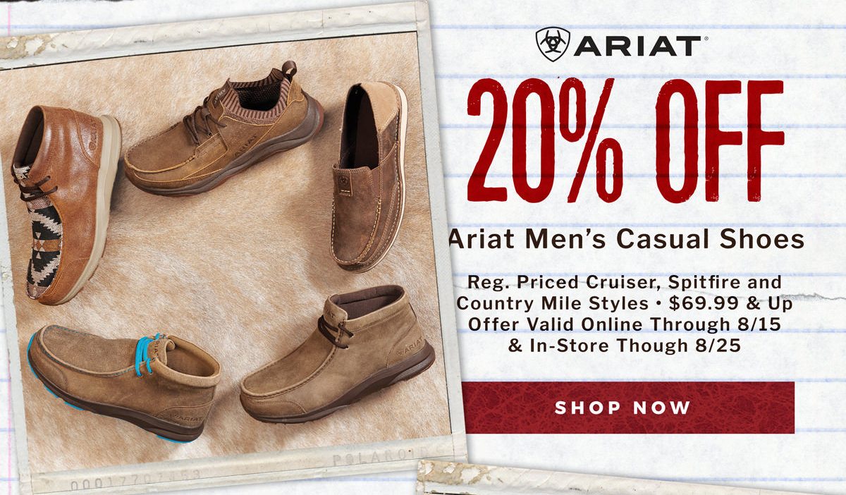 Ariat Men's Casual Shoes - 20% Off