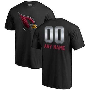 Arizona Cardinals NFL Pro Line by Fanatics Branded Personalized Midnight Mascot T-Shirt - Black