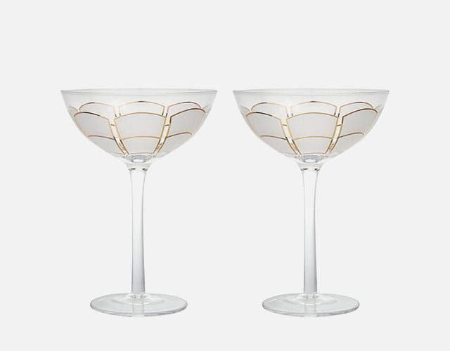 John Lewis & Partners Deco Coupe Glasses