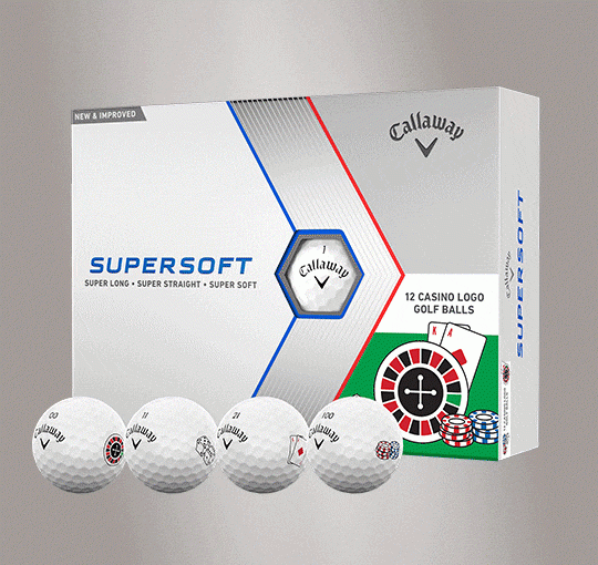 Casino, Chevron, and Wheel of Not Ideal Limited Edition Golf Balls