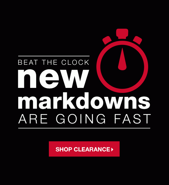 Beat the Clock: New Markdowns are Going Fast - Shop Clearance