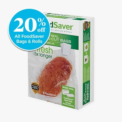 FoodSaver® 2-Pack Vacuum Packaging Rolls - 20% off