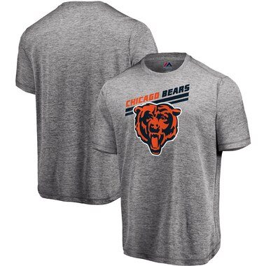 Majestic Chicago Bears Gray Showtime Pro Grade Cool Base T-Shirt