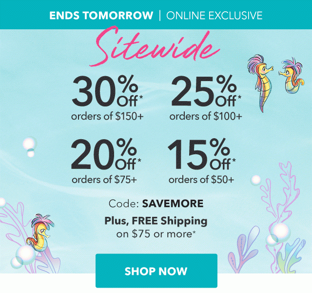 Save Sitewide | Shop Now