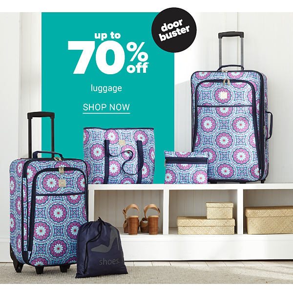 Up to 70% off Luggage - Shop Now