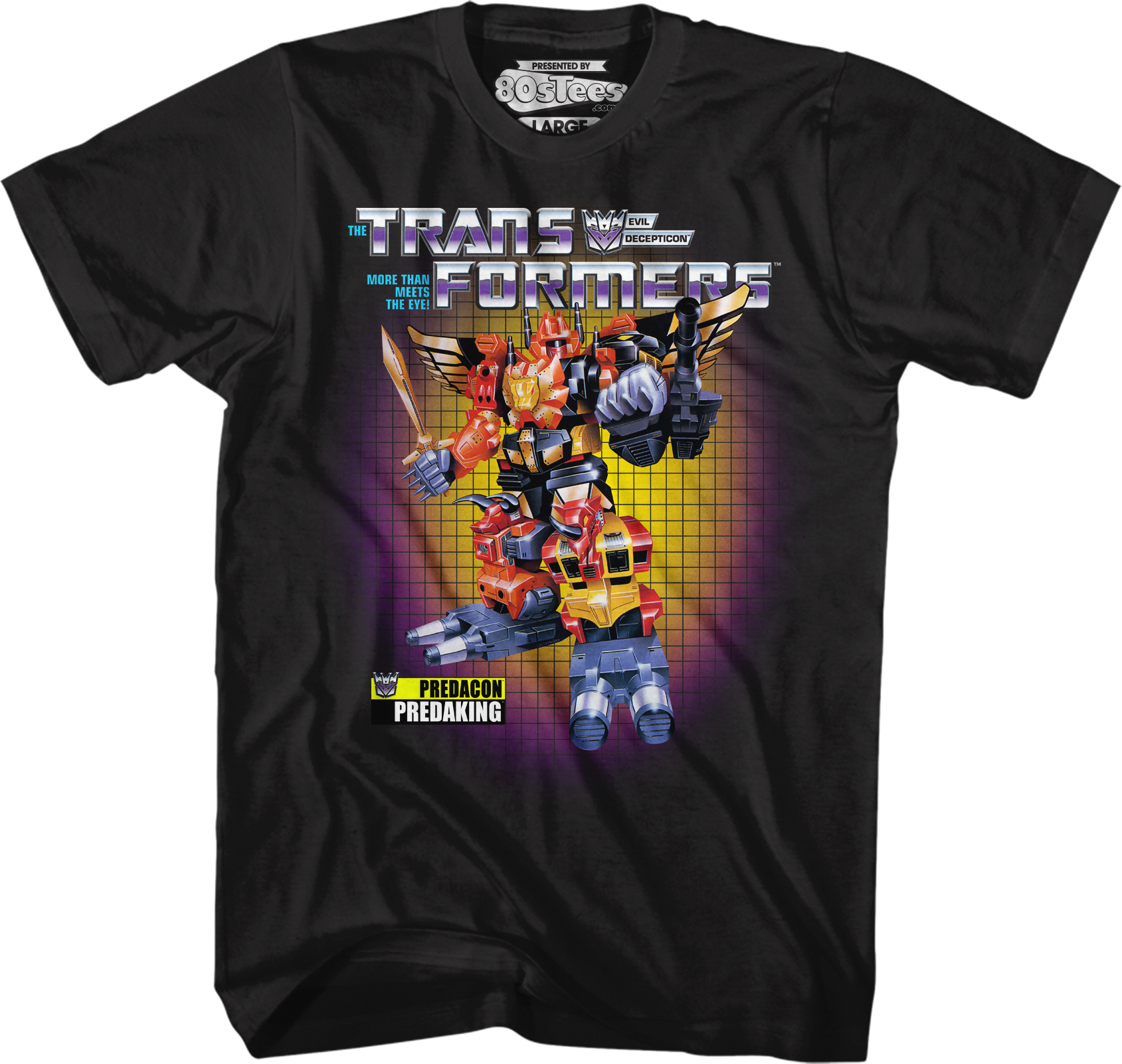 Box Art Predaking Transformers T-Shirt
