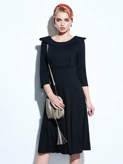 1950's 1960's 3/4 Sleeve Women's Vintage Dress