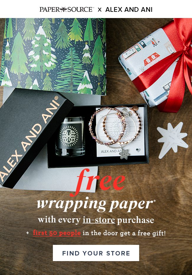 Find your store! From now until Christmas the first 50 people in store will get a free gift!