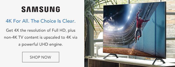 Shop 4K Samsung TVs