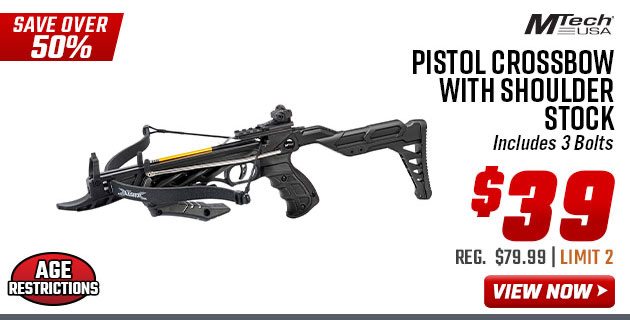 MTech USA Pistol Crossbow with Shoulder Stock