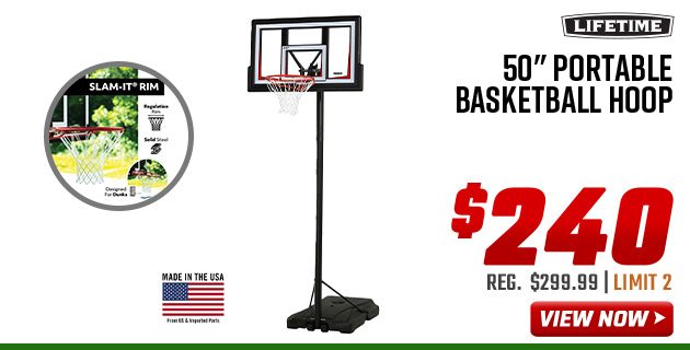 Lifetime 50'' Portable Basketball Hoop