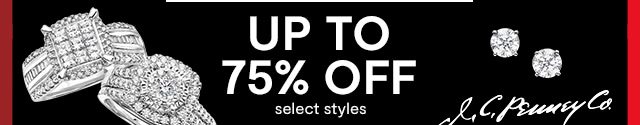 UP TO 75% OFF select styles