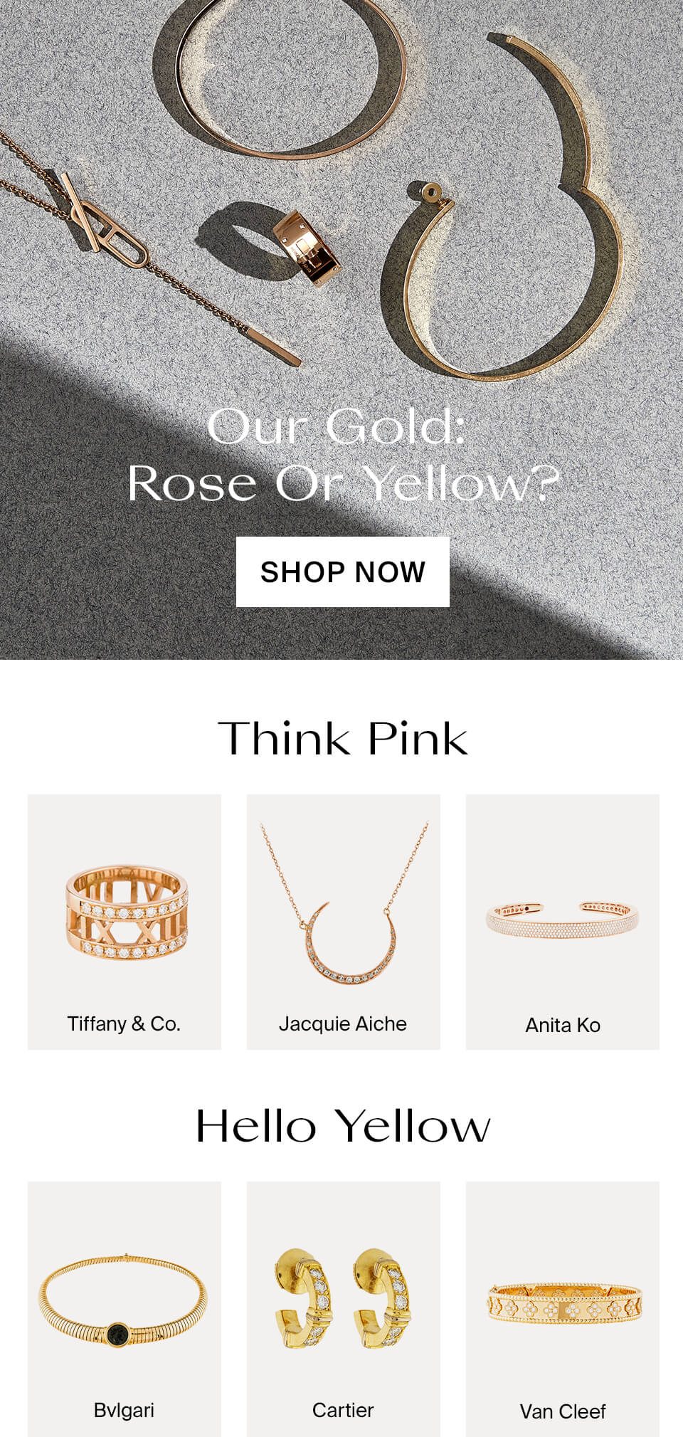 Your Gold: Rose or Yellow?