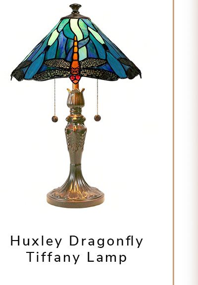 Huxley Dragonfly Tiffany Table Lamp | SHOP NOW