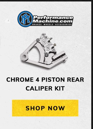 Chrome 4 piston rear caliper kit