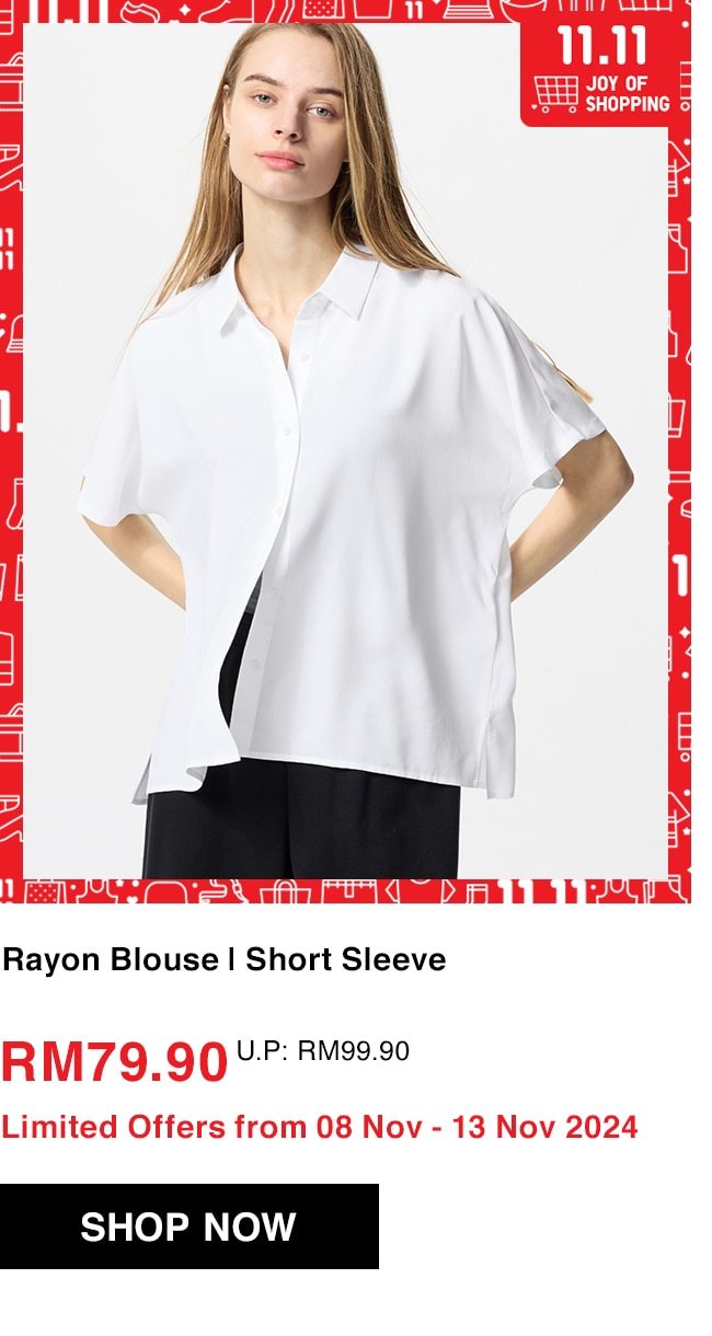 Rayon Blouse | Short Sleeve