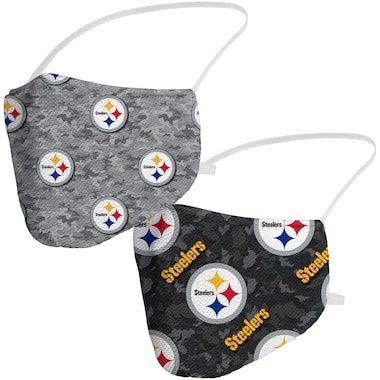Pittsburgh Steelers Fanatics Branded Adult Camo Face Covering 2-Pack