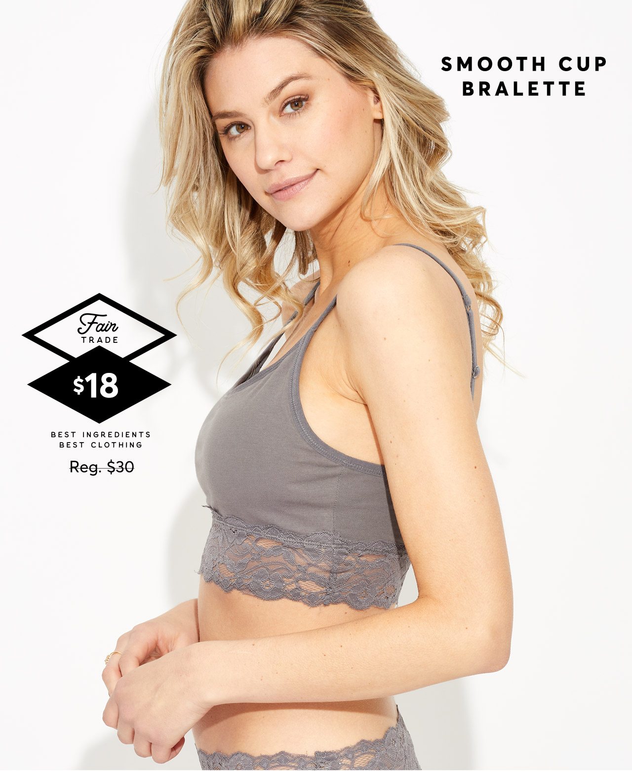 Smooth Cup Bralette $18
