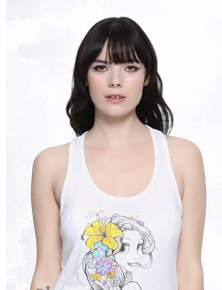 Rapunzel Flower Hair Tank Top