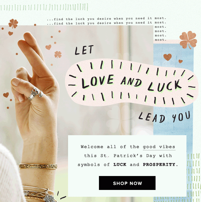 Shop symbols of love and luck just in time for Saint Patrick’s Day.