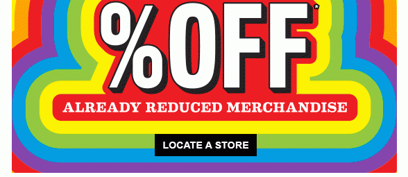 Monster Sale! Extra 60% Off Already Reduced Merchandise