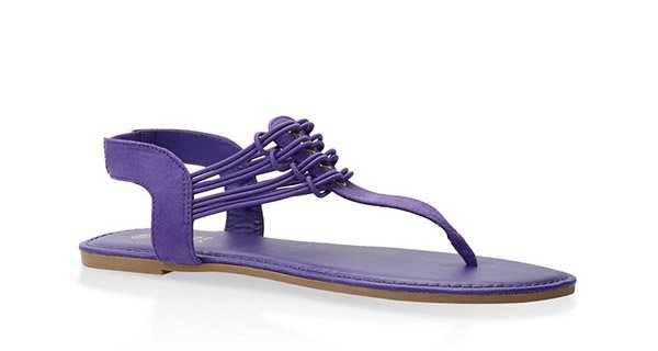 Elastic Thong Sandals