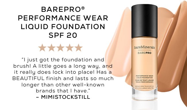 BAREPRO® PERFORMANCE WEAR LIQUID FOUNDATION SPF 20