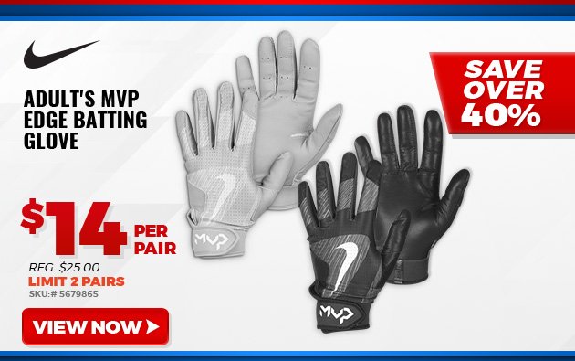 NIKE ADULT'S MVP EDGE BATTING GLOVE