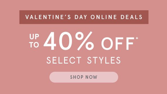Up to 40% Off Valentine's Day Online Deals