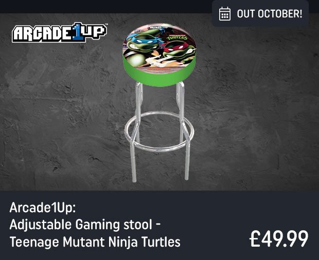 Arcade1Up Adjustable Gaming stool - Teenage Mutant Ninja Turtles