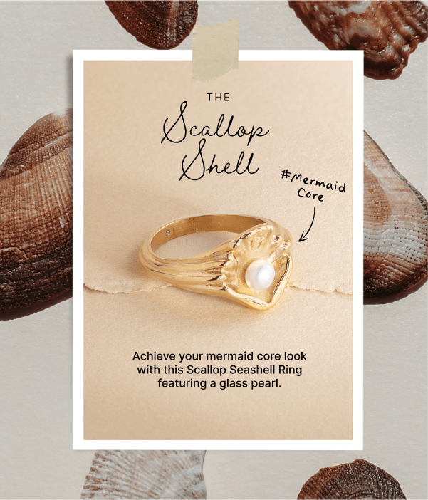 Scallop Seashell Ring