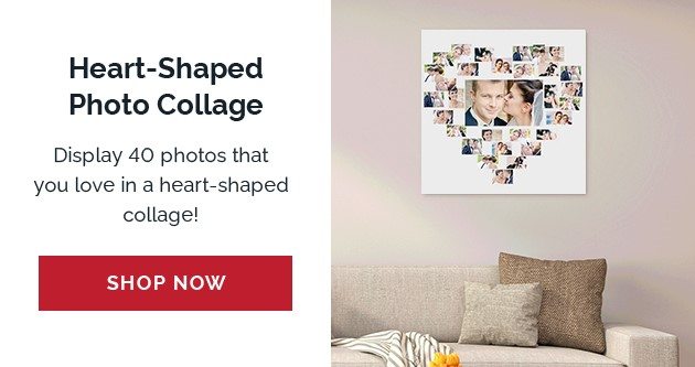 Heart-Shaped Photo Collage