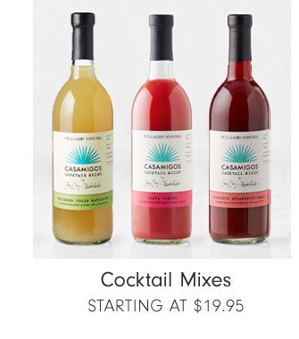 Cocktail Mixes Starting at $19.95