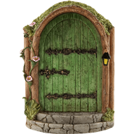 Mystical Green Fairy Door