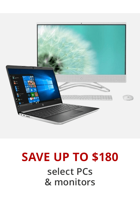 Save up to $180 select PCs