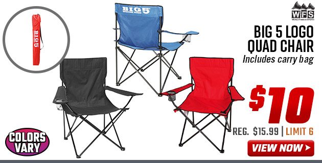 World Famous Sports Big 5 Logo Quad Chair