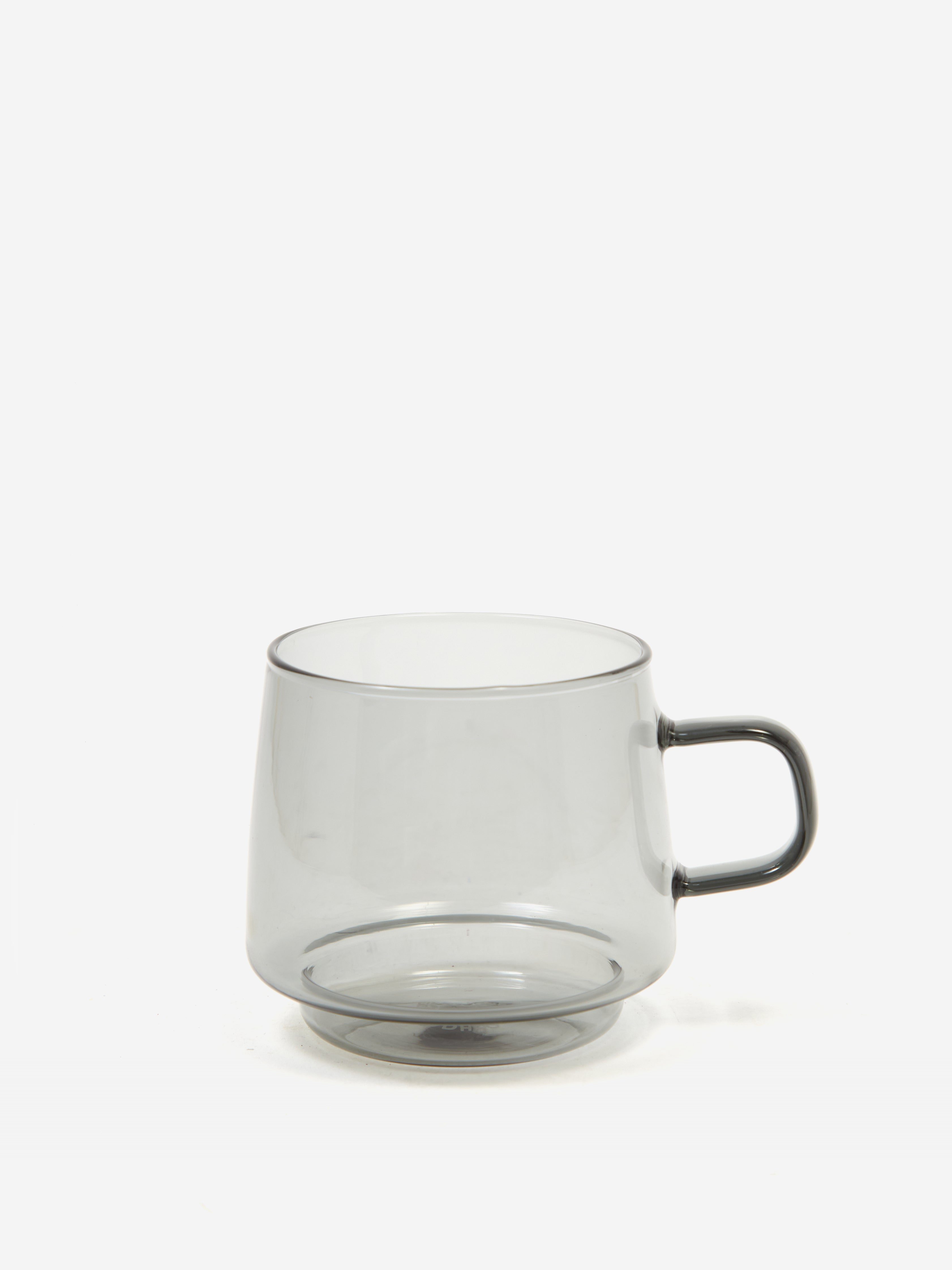 Image of Goodhood Lifestore Retro Glass Mug - Dark Grey