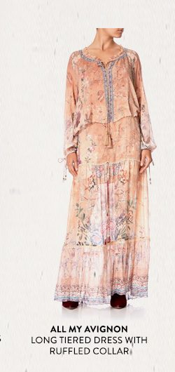 ALL MY AVIGNON LONG TIERED DRESS