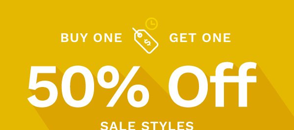 Buy One, Get One 50% off Sale Styles