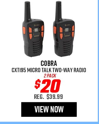 Cobra CXT195 Micro Talk Two-Way Radio - 2-Pack