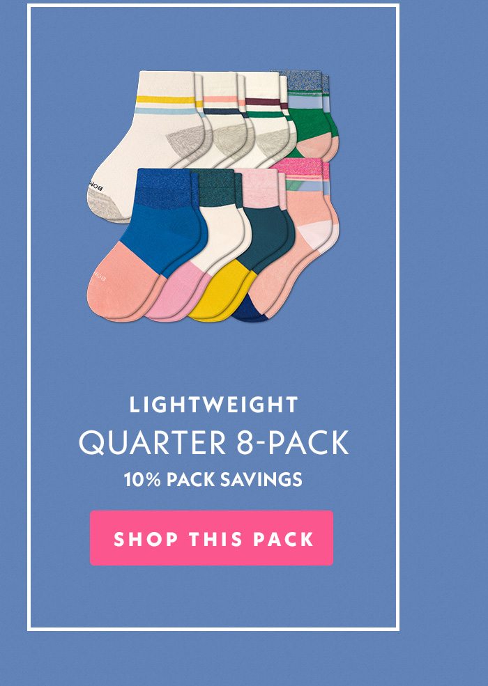 Lightweight Quarter 8-Pack Shop This Pack