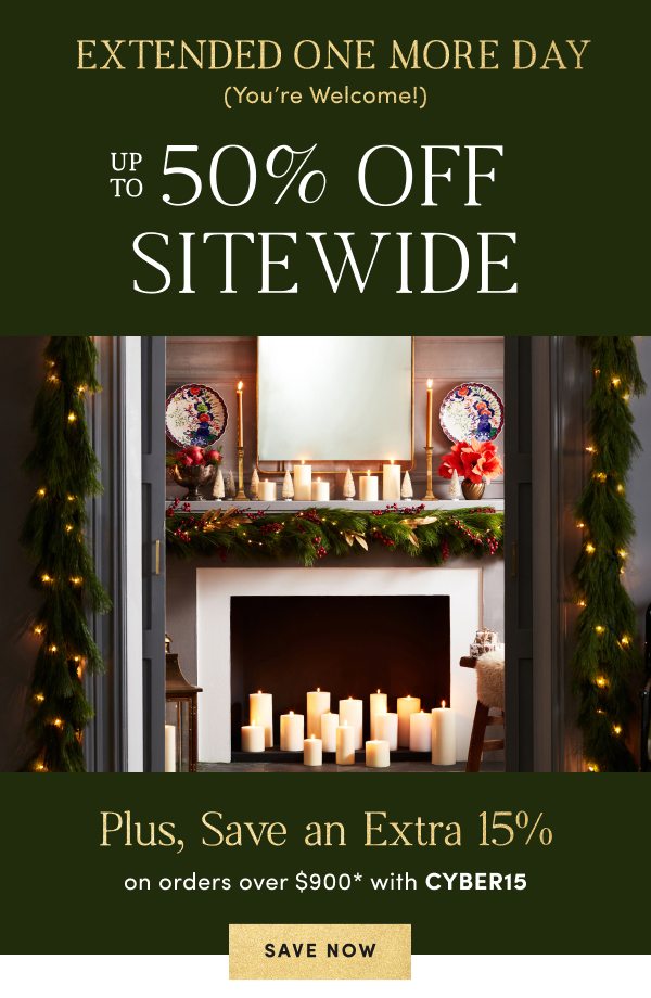 Save Up to 50 Percent Off Sitewide