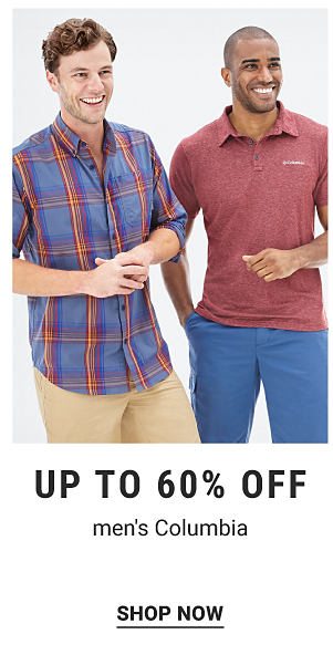 Up to 60% off men's Columbia. Shop Now.