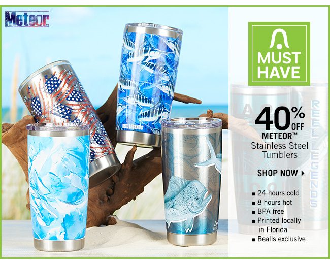 Shop 40% Off Meteor Stainless Steel Tumblers