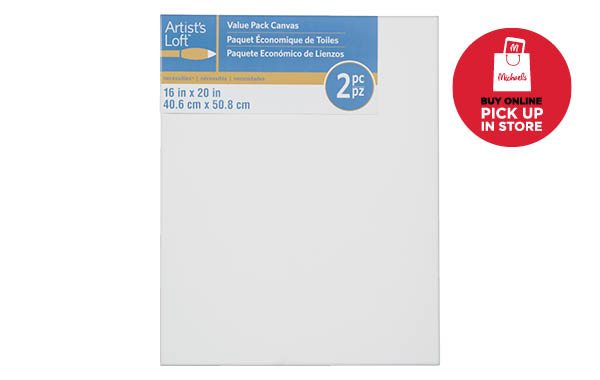 16X20 Value 2pk Canvas