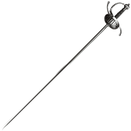 Ribbed Shell Swept Hilt Rapier