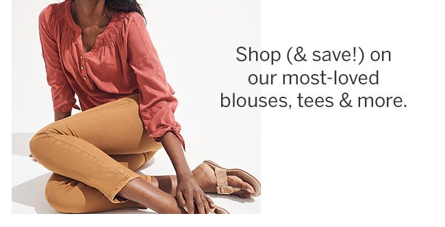 In Store & Online TOPS BUY ONE, GET ONE 50% OFF. Full-Price Tops Only. Lower-priced item will be discounted.
