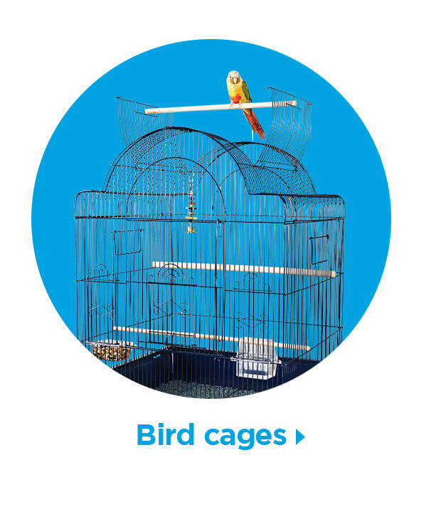 Bird cages.